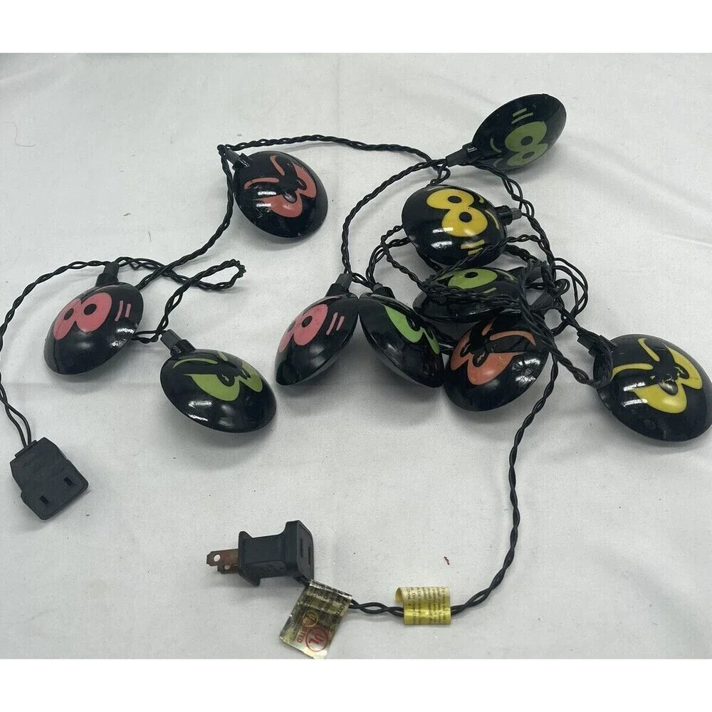 Halloween Light Strands Glowing Eyes And Faces Stackable Strands Novelty Lights